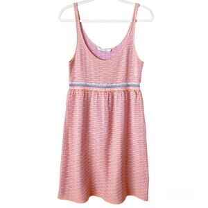 Cecilia Prado Mare | Sleeveless Scoop Neck Textured Knit Dress Pink Purple M